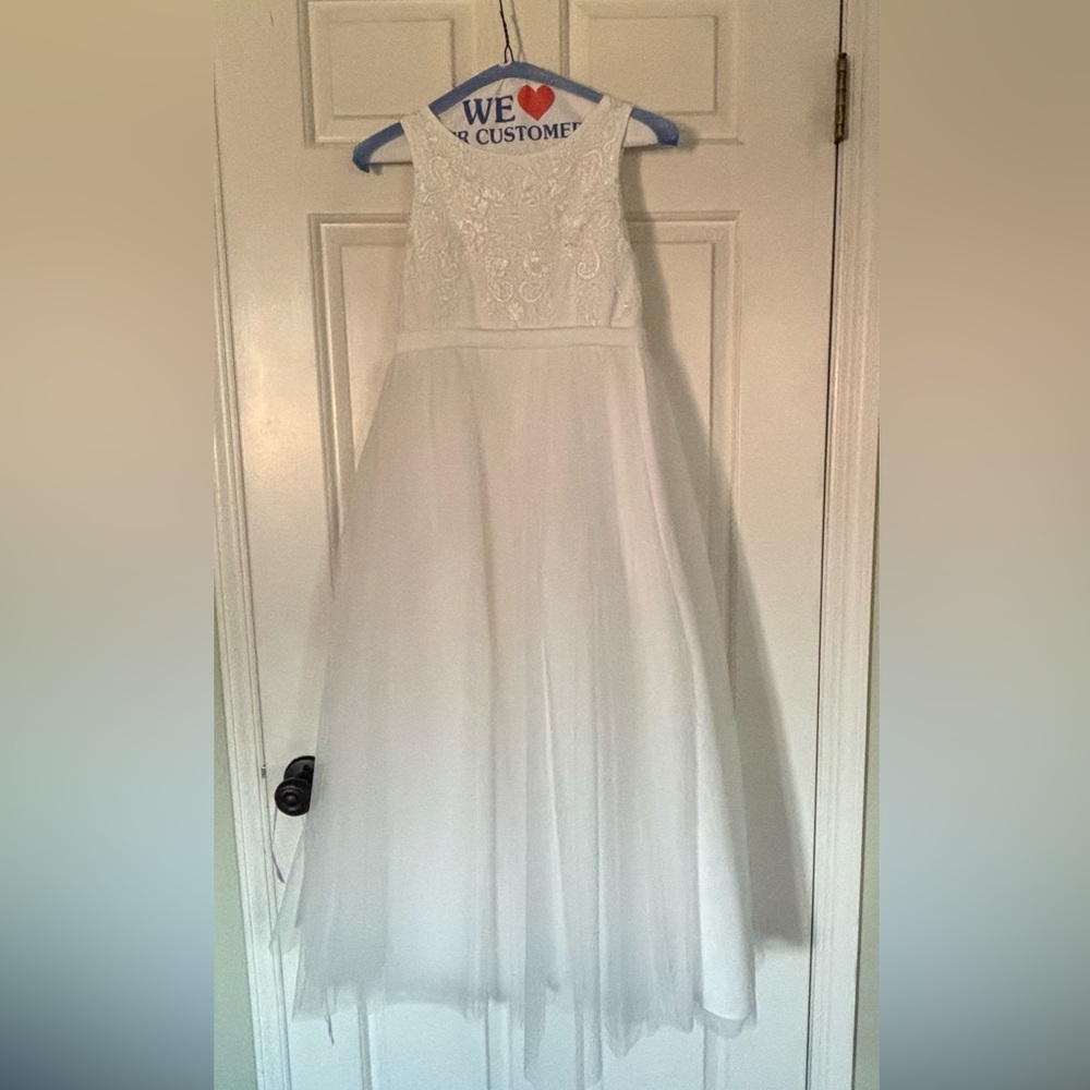 Azazie Ivory Satin Dress